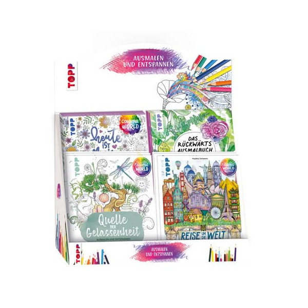 4007742322427 - 32242 Malbuch Colorful World sortiert 4007742322427 TOPP