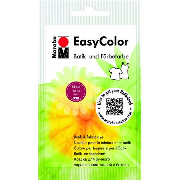 4007751011015 - Batik- und Färbefarbe Easy Color 1735 22 038 rubinrot 25g 25 Gramm