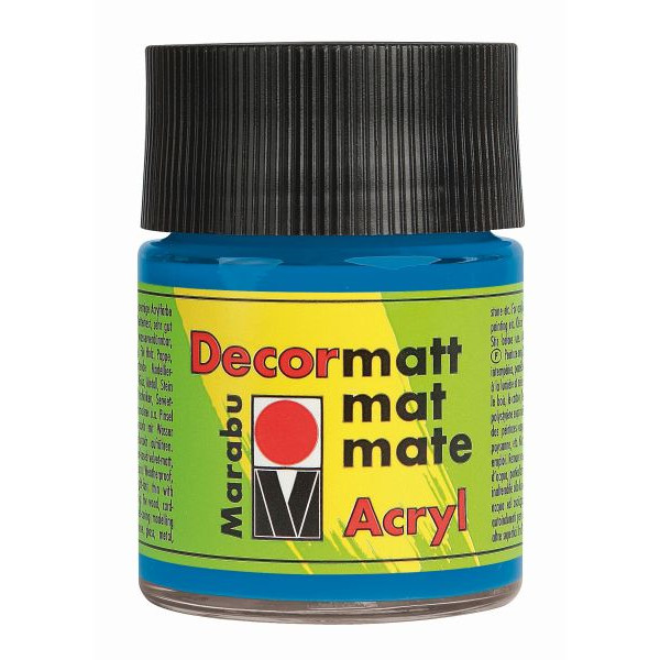 4007751052292 - Acrylfarbe Decormatt 14010 005 095 azurblau 50ml 50 Milliliter