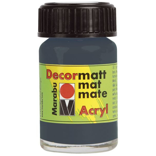 4007751099075 - Acrylfarbe Decormatt 1401 39 079 dunkelgrau 15ml 15 Milliliter