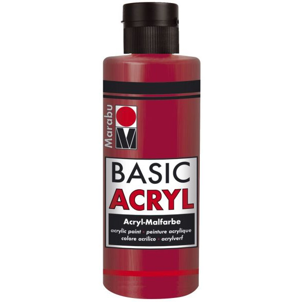 4007751115126 - Acrylmalfarbe Basic Acryl 1200 04 032 karminrot 80ml 80 Milliliter