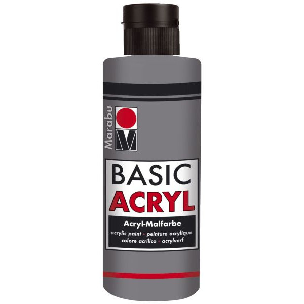 4007751115454 - Acrylmalfarbe Basic Acryl 1200 04 278 hellgrau 80ml 80 Milliliter