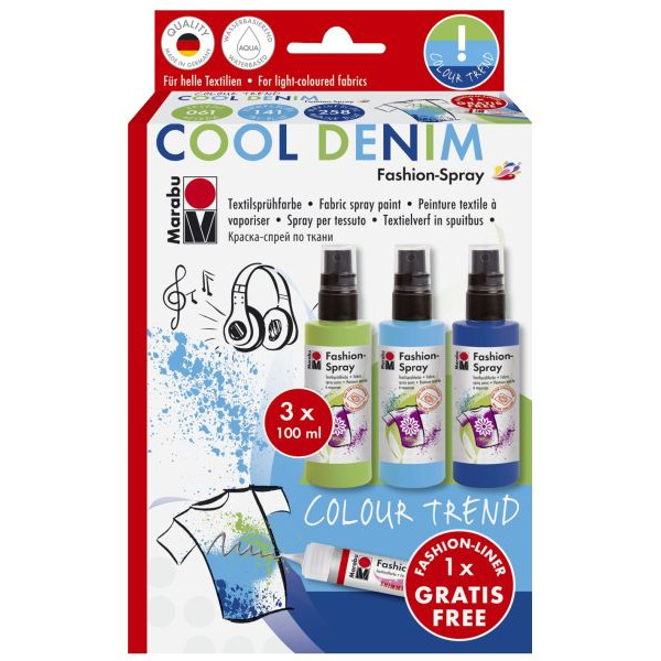 4007751590077 - Textilspray Cool Denim 17190 000 00084 4er-Set 3x100ml 1 Fashion Liner