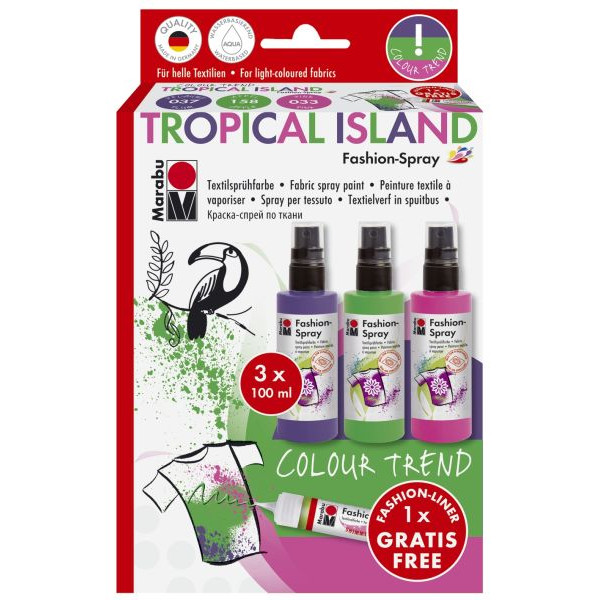 4007751590084 - Textilspray Tropical Island 17190 000 00085 4er-Set 3x100ml 1 Fashion Liner