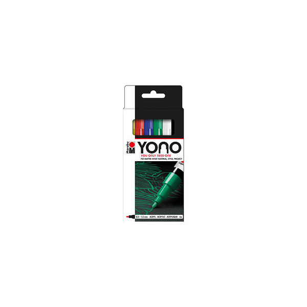 4007751848659 - YONO Acrylstifte-Set farbsortiert 05 - 15 mm 4007751848659 6 Stück 4007751848659 - YONO Acrylstifte-Set farbsortiert 05 - 15 mm 4007751848659 6 Stück
