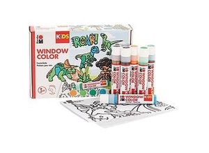 4007751960337 - Dinosaurier Fenstermalfarben farbsortiert 6 x 250 ml 4007751960337 150 Milliliter