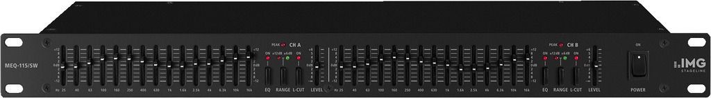 4007754185218 - IMG StageLine MEQ-115 SW 2-Kanal 19 Zoll Equalizer