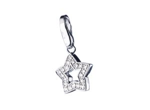 4007810074425 - Charm Stern GIORGIO MARTELLO MILANO Stern mit Zirkonia Silber 925 Charms silberfarben (silber) Damen