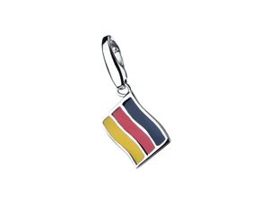 4007810075804 - Charm-Einhänger GIORGIO MARTELLO MILANO Flagge Deutschland Silber 925 Charms bunt Damen