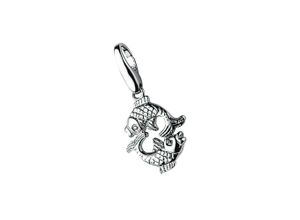 4007810077457 - Charm Sternzeichen GIORGIO MARTELLO MILANO Sternzeichen Fisch Silber 925 Charms silberfarben (silber) Damen