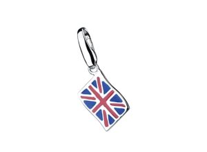 4007810077693 - Charm-Einhänger GIORGIO MARTELLO MILANO England-Flagge Silber 925 Charms bunt Damen