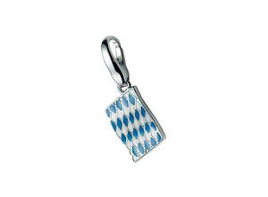 4007810078348 - Charm-Einhänger GIORGIO MARTELLO MILANO Flagge Bayern Silber 925 Charms bunt Damen