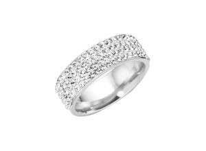 4007810137175 - Fingerring FIRETTI Schmuck Geschenk Silber 925 Silberring Fingerringe Gr 56 Silber 925 (Sterlingsilber) 75 mm silberfarben (silberfarben kristallweiß kristallweiß) Damen Fingerringe mit Kristallstein