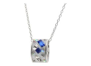 4007810137595 - Kette mit Anhänger SMART JEWEL rondell rhodiniert glanz Silber 925 Halsketten Gr 45 cm Silber 925 (Sterlingsilber) weiß Damen