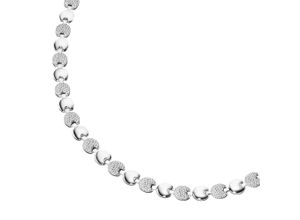 4007810148317 - Collier SMART JEWEL linsenförmige Silberelemente Silber 925 Halsketten Gr 45 cm Silber 925 (Sterlingsilber) silberfarben (silber) Damen Colliers