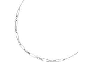 4007810148331 - Collier SMART JEWEL längliche ovale Glieder als Mittelteil Silber 925 Halsketten Gr 45 cm Silber 925 (Sterlingsilber) silberfarben (silber) Damen Colliers