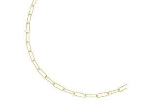 4007810148355 - Collier SMART JEWEL längliche ovale Glieder diamantiert Silber 925 Halsketten Gr 45 cm Silber 925 (Sterlingsilber) goldfarben (gold) Damen