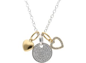 4007810152109 - MANGUUN Damen Kette mit Anhänger 925er Silber gold