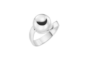 4007810153489 - Fingerring GIORGIO MARTELLO MILANO mit Kugel Silber 925 Fingerringe Gr 52 Silber 925 (Sterlingsilber) silberfarben (silber) Damen Fingerringe