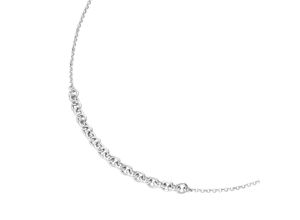 4007810156497 - Collier SMART JEWEL dickere Ankerkette als Mittelteil Silber 925 Halsketten Gr 45 cm Silber 925 (Sterlingsilber) silberfarben (silber) Damen Colliers