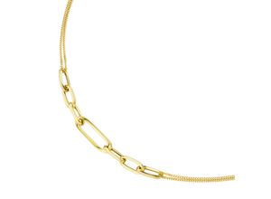 4007810159368 - Collier SMART JEWEL Mittelteil ovale Glieder Panzerkette Silber 925 Halsketten Gr 45 cm Silber 925 (Sterlingsilber) goldfarben (gold) Damen Colliers