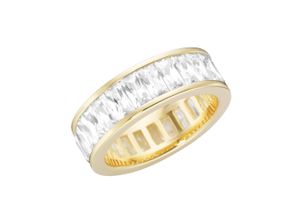 4007810160074 - Silberring GIORGIO MARTELLO MILANO mit weißen Zirkonia Silber 925 Fingerringe Gr 60 Silber 925 (Sterlingsilber) goldfarben (gold) Damen Fingerringe