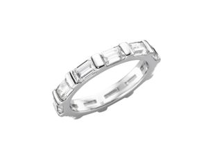 4007810160470 - Silberring GIORGIO MARTELLO MILANO mit weißen Zirkonia Silber 925 Fingerringe Gr 56 Silber 925 (Sterlingsilber) weiß Damen Fingerringe