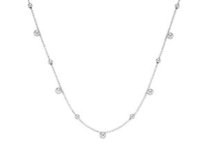 4007810160869 - Collier SMART JEWEL mit Kugeln Silber 925 Halsketten Gr 45 cm Silber 925 (Sterlingsilber) silberfarben (silber) Damen Colliers