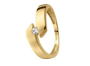 4007810162016 - Fingerring LADY Fingerringe Gr 16 Metall-Metall goldfarben (gelbgold 375) Damen Fingerringe