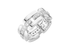 4007810163563 - Silberring GIORGIO MARTELLO MILANO mit weißen Zirkonia Silber 925 Fingerringe Gr 52 Silber 925 (Sterlingsilber) silberfarben (silber) Damen Fingerringe