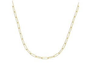 4007810164232 - Goldkette LUIGI MERANO lange diamantierte Ankerglieder Gold 585 Halsketten Gr 45 cm Gelbgold 585 goldfarben (gold) Damen Goldketten