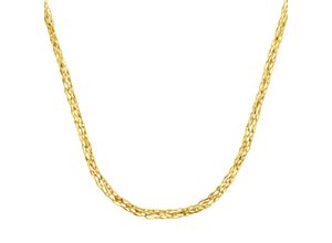 4007810164492 - Goldkette LUIGI MERANO geflochtene Fantasiekette Gold 585 Halsketten Gr 45 cm Gelbgold 585 goldfarben (gold) Damen Goldketten