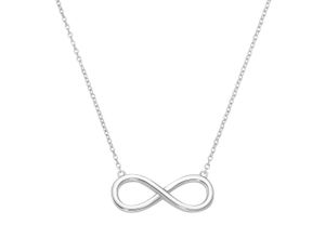 4007810166052 - Collier GIORGIO MARTELLO MILANO Infinity Silber 925 Halsketten Gr 45 cm Silber 925 (Sterlingsilber) silberfarben (silber) Damen