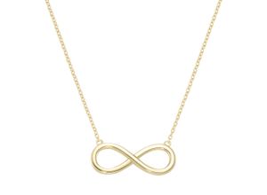 4007810166069 - Collier GIORGIO MARTELLO MILANO Infinity Silber 925 Halsketten Gr 45 cm Silber 925 (Sterlingsilber) goldfarben (gold) Damen Colliers