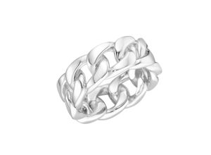 4007810166724 - Silberring GIORGIO MARTELLO MILANO Panzerketten-Design Silber 925 Fingerringe Gr 54 Silber 925 (Sterlingsilber) silberfarben (silber) Damen Fingerringe