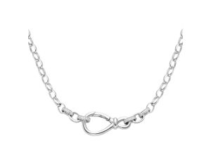 4007810169718 - Collier GIORGIO MARTELLO MILANO Ankerkette mit Zirkonia Silber 925 Halsketten Gr 45 cm Silber 925 (Sterlingsilber) silberfarben (silber) Damen Colliers