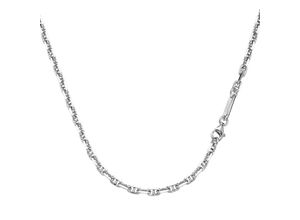 4007810171957 - Silberkette GIORGIO MARTELLO MILANO Stegankerkette diamantiert massiv Silber 925 Halsketten Gr 50 cm Silber 925 (Sterlingsilber) silberfarben (silber) Herren