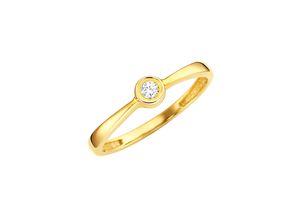 4007810174200 - Fingerring LADY Fingerringe Gr 16 Metall-Gold goldfarben (gelbgold 375) Damen