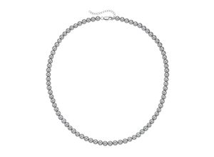 4007810176679 - Perlenkette SMART JEWEL mit Muschel-Perlen Silber 925 Halsketten Gr 52 cm Silber 925 (Sterlingsilber) grau