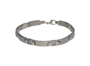 4007810216412 - Armband JACQUES CHARREL edel mit Zirkonia Edelstahl Gr 19 cm Edelstahl silberfarben (silber) Damen Armbänder Silber