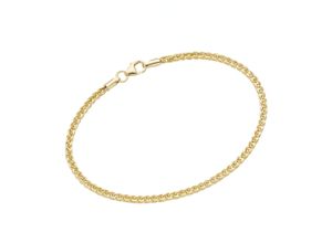 4007810237639 - Armband LUIGI MERANO Zopfkette Gold 375 Armbänder Gr 19 cm Gelbgold 375 goldfarben (gold) Damen Armbänder