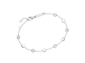 4007810237820 - Armband GIORGIO MARTELLO MILANO mit Zwischenteilen weiße Zirkonia Silber 925 Armbänder Gr 19 cm Silber 925 (Sterlingsilber) weiß Damen Armbänder