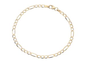 4007810238308 - Armband LUIGI MERANO Figarokette Gold 375 Armbänder Gr 19 cm Gelbgold 375 goldfarben (gold) Damen Armbänder