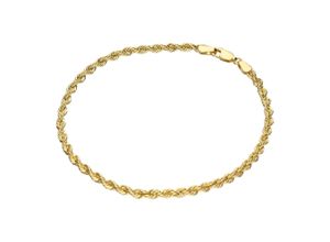 4007810238476 - Armband LUIGI MERANO Kordelkette Gold 585 Armbänder Gr 19 cm Gelbgold 585 goldfarben (gold) Damen