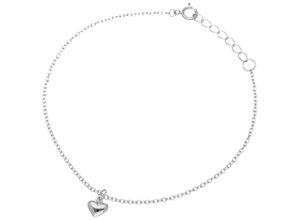 4007810238520 - Armband SMART JEWEL mit Herz Anhänger Silber 925 Armbänder Gr 19 cm Silber 925 (Sterlingsilber) silberfarben (silber) Damen