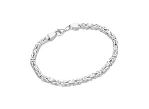 4007810238704 - Armband SMART JEWEL Königskette massiv Silber 925 Armbänder Gr 21 cm Silber 925 (Sterlingsilber) silberfarben (silber) Damen Königsarmband Armbänder Silber