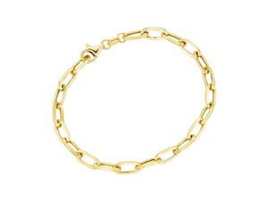 4007810239008 - Armband SMART JEWEL Glieder oval Silber 925 Armbänder Gr 19 cm Silber 925 (Sterlingsilber) goldfarben (gold) Damen