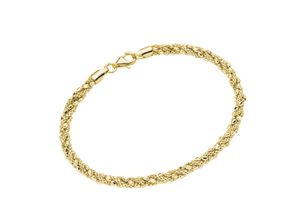 4007810239787 - Armband SMART JEWEL Fantasiekette gedreht Silber 925 Armbänder Gr 19 cm Silber 925 (Sterlingsilber) goldfarben (gold) Damen