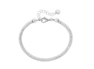 4007810241087 - Armband SMART JEWEL effektvolle Schlauchkette Silber 925 Armbänder Gr 19 cm Silber 925 (Sterlingsilber) silberfarben (silber) Damen