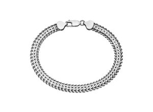 4007810241278 - Armband GIORGIO MARTELLO MILANO Geflochtene Fantasiekette massiv Silber 925 Gr 21 cm Silber 925 (Sterlingsilber) silberfarben (silber) Damen Armbänder